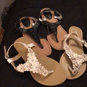 2 pairs sandals